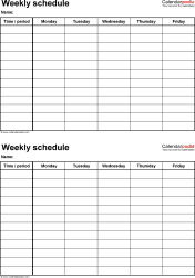 excel schedule template for mac